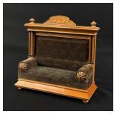 Victorian German Wood Dollhouse Sofa Couch