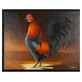 Gary Cook Sunrise Rooster Painting