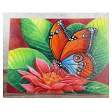 Wilson Arguello Butterfly Oil Painting