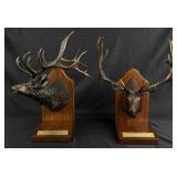 Jack Logozzo Boone & Crockett Elk Bookends Bronzes