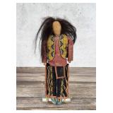 Montana Crow Native American Indian Beaded Doll
