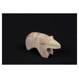Zuni Carved Alabaster Heartline Bear Fetish