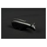 Roy Davis Zuni Carved Jet Mountain Lion Fetish