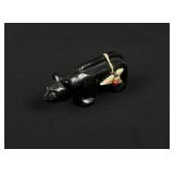 Roy Davis Zuni Carved Jet Mountain Lion Fetish