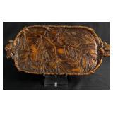 Syroco Pine Bough Black Forest Style Tray