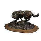 Ken Bjorge Charles Russell Wolf Bronze