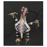 Plains Native American Indian Beaded Fetish