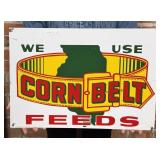 Corn Belt Feeds Tin Sign