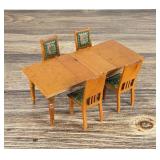 Victorian Dollhouse Dining Table and Chairs