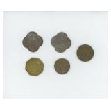 Collection of Antique Montana Trade Tokens