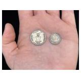 Silver Canadian and American Coins