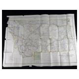 1914 Road Map State of Montana