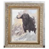 Michael Ghaui Water Buffalo Painting