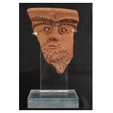 Greco Roman Dionysus Terracotta Mask Fragment