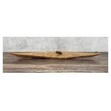 Alaskan Inuit Eskimo Miniature Skin Canoe Model
