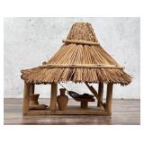 Panama Indigenous Miniature Thatched Hut Model