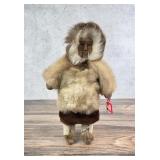 Alaskan Inuit Eskimo Wood Face Doll