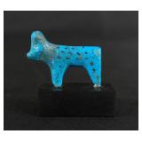 Ancient Egyptian Faience Apis Bull Statuette