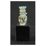 Ancient Egyptian Faience Amulet of Bes