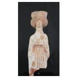 Ancient Greek Boeotian Terracotta Woman Statuette