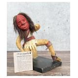 Iroquois American Indian False Face Medicine Doll