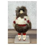 Alaskan Inuit Eskimo Ivory Face Doll