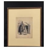 Norman Mills Price Illustration Pen Ink Drawing