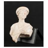 Ancient Greek Helenestic Terracotta Goddess Bust