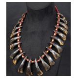 Plains Indian Buffalo Tooth Necklace