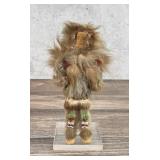 Alaskan Inuit Eskimo Wood Face Doll