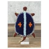 Native American Indian Beaded Turtle Fetish