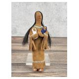 Cheyenne Native American Indian Two Sided Doll