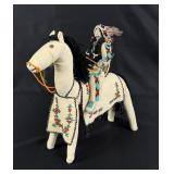 Blackfoot Native American Indian Beaded Horse Doll