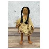 Buckskin Wood Native American Indian Doll