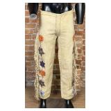 Plateau Indian Beaded Buckskin Pants