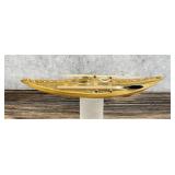 Alaskan Inuit Eskimo Miniature Skin Canoe Model