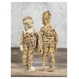 Folk Art Woven Corn Husk Dolls