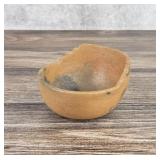 Signed Taos Pueblo Micaceous Pottery Kiva Bowl