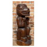 Haida Northwest Coast Potlatch Bear Totem Pole