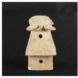 Ancient Egyptian Faience Scarab Jar Lid