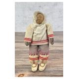 Cape Dorset Inuit Eskimo Wood Face Doll