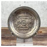 Navajo Sterling Silver Whirling Log Dish