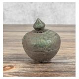 Ancient Vietnam Dong Son Bronze Lidded Box