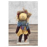 Red Dog Native American Indian Corn Doll