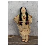 Sioux Native American Indian Beaded Buckskin Doll