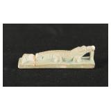 Ancient Egyptian Faience Crocodile Statuette