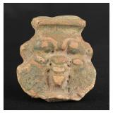 Ancient Egyptian Faience Bes Amulet