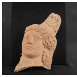 Ancient Greek Helenestic Terracotta Goddess Head