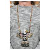 Native American Indian Beaded Eagle Fetish