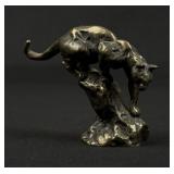 Philip R Goodwin Mountain Lion Bronze